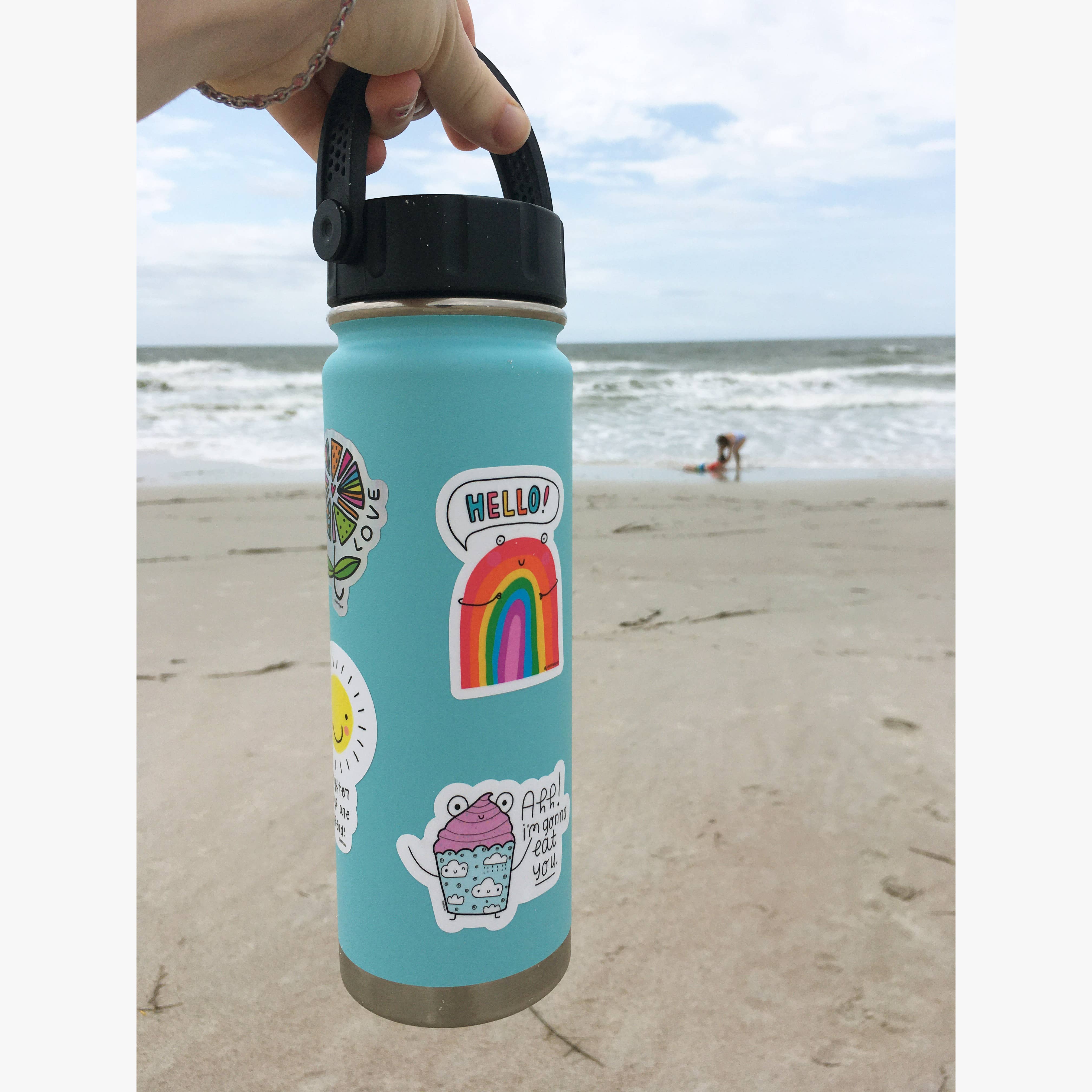 Jenipher Lyn / Nightly Doodles - Wholesale Sticker - Important Ladybug - 3" Rainbow Vinyl Sticker1