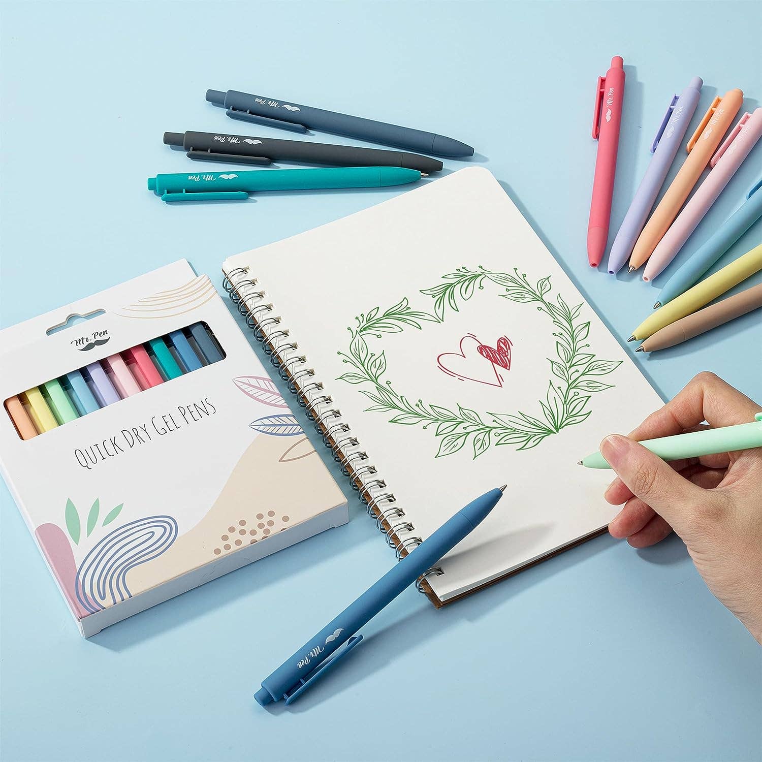 Mr. Pen - Vente Stylos - Lot de 12 stylos gel à séchage rapide rétractables Mr. Pen5