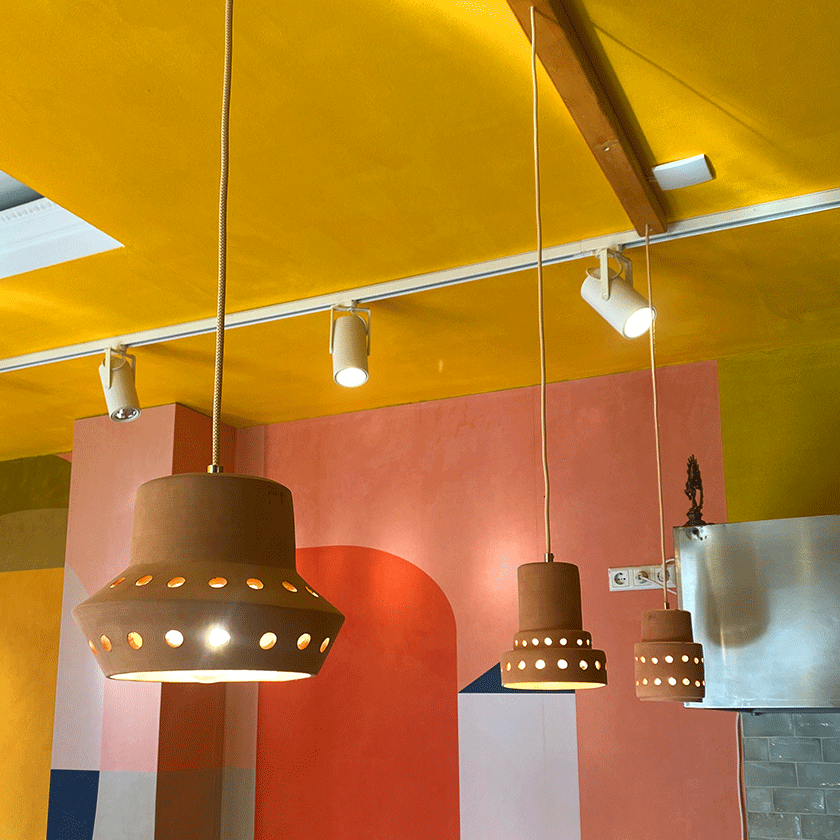 Greatceramics - Wholesale Chandelier/Hanging Light - Lamp Waikiki  Beach Terracotta open| Handmade | Ceramic1