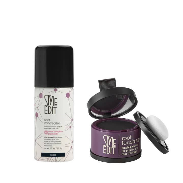 Brunette Travel Duo: retoucheerpoeder en concealerspray op reisformaat voor wholesale door Style Edit