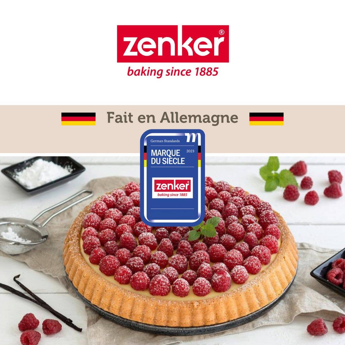 Zenker - Venta al por mayor Platos de repostería - Molde para tarta invertida metálico negro Zenker de 30 cm7