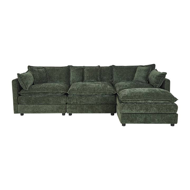 HOMYCASA DESIGN INC - Wholesale Sofa - Sofa Set, 2/3-Seater with Footrest, Wood & Steel