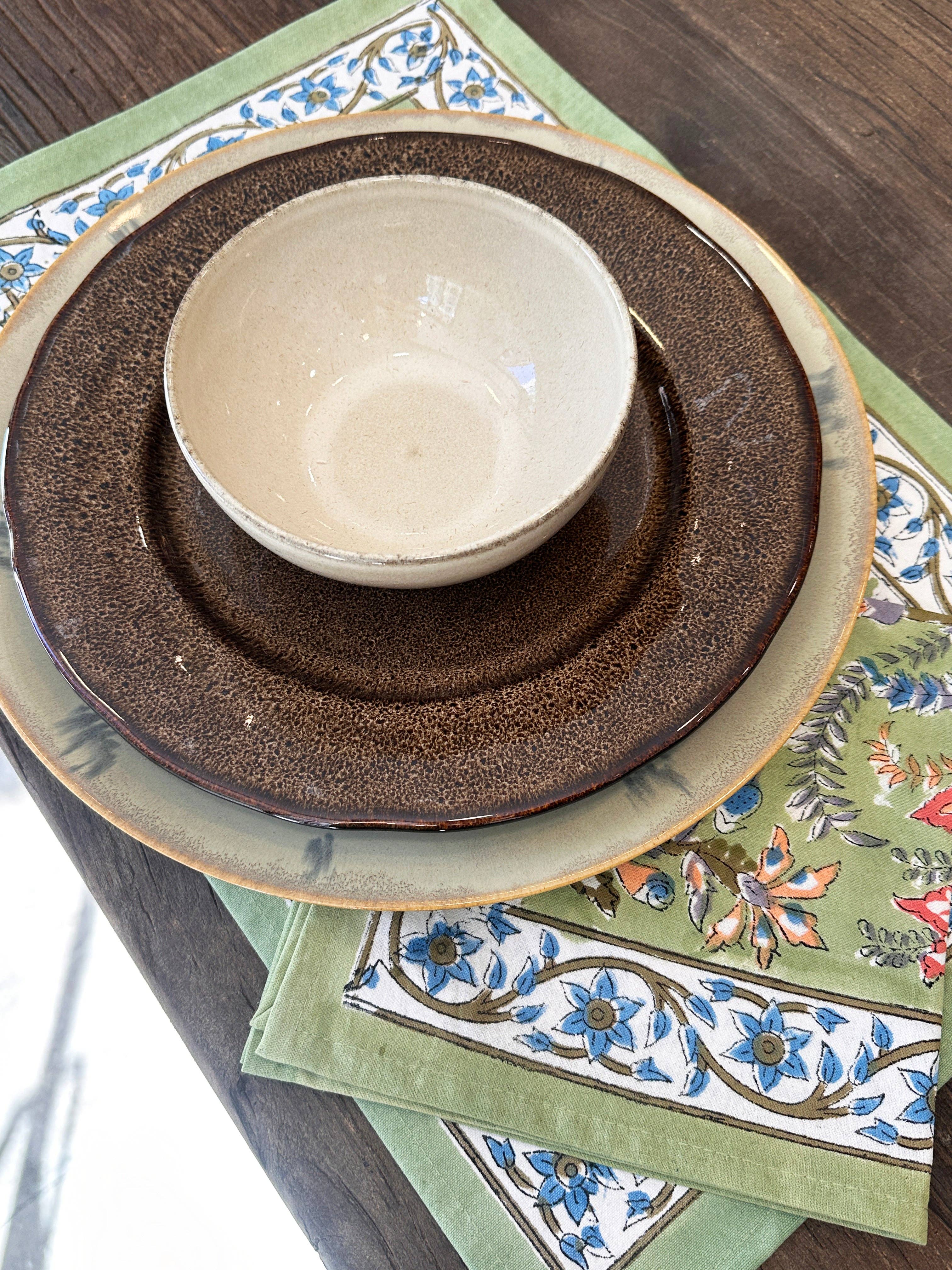 Kapda Casa - Wholesale Dinner & Cloth Napkin - Bosque Verde: Manteles Individuales | 6 Servilletas | Juego de Comedor |50x30cm0