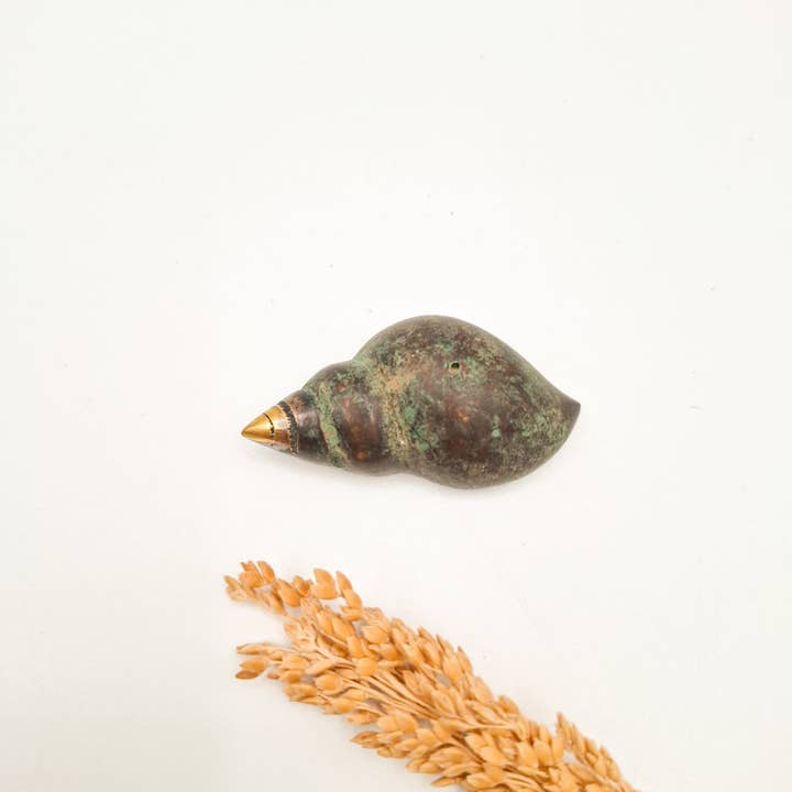 FERN - Wholesale Incense Holder - Brass Incense Holder Snail
