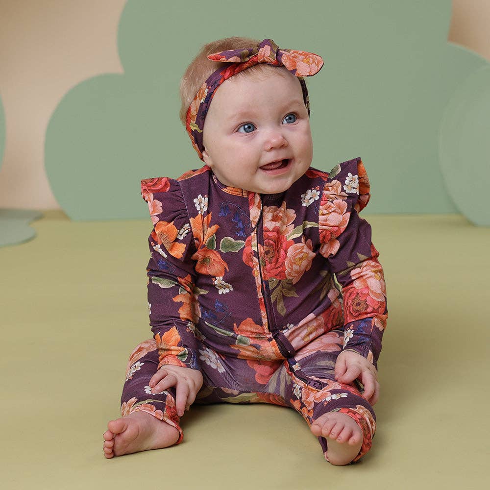 Snuggle Hunny - Wholesale Jumpsuit – Baby - Sienna Organic Snugglesuit Convertible Romper with Frill3