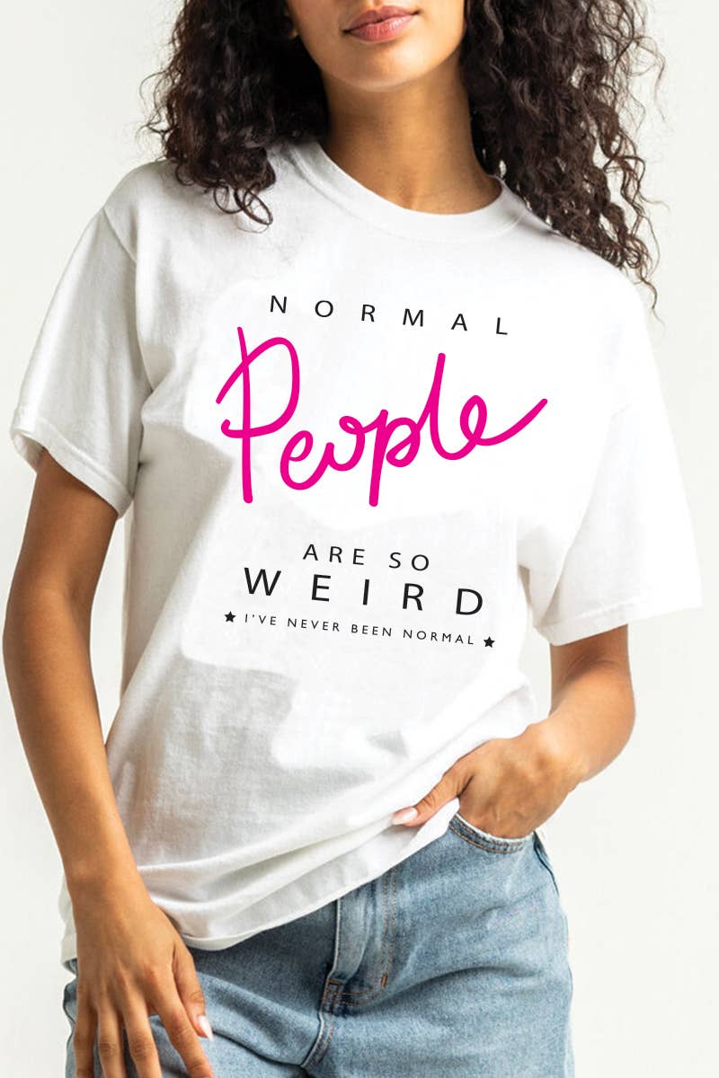 Polar bee - Vendita all'ingrosso Maglietta serigrafata - Donna - PB-1534. Le persone normali sono così strane0