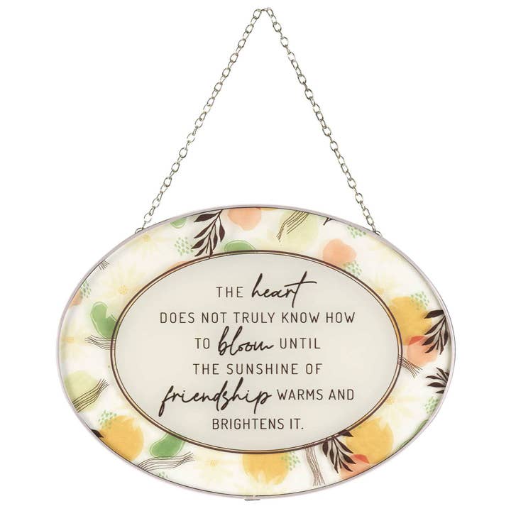 🍗 Oval Solfångare Heart Friend 9" för wholesale av Cottage Garden