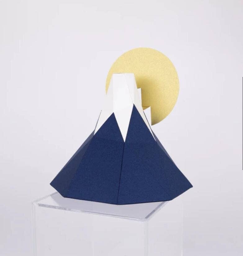 「FUNJI」In Japan - Wholesale DIY Craft Kit - KAKUKAKU Mount Fuji 3D Origami Paper Craft Kit2