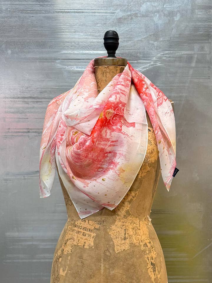 Roter Morgendämmerungsschal für den Großhandel von fraiche arts