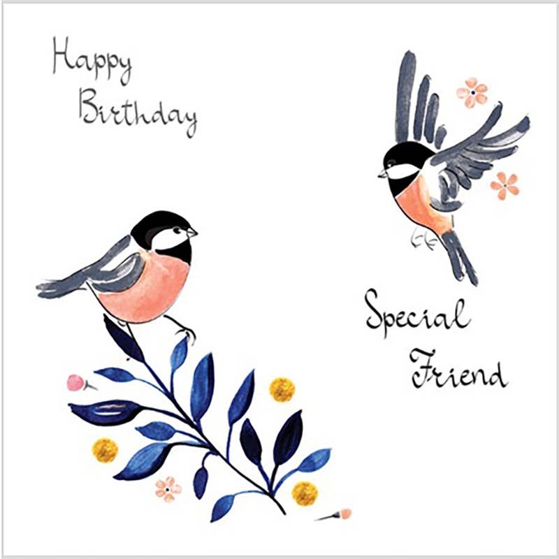 Natural Partners Limited - Wholesale Birthday Card - Greeting Card Coal Tits0
