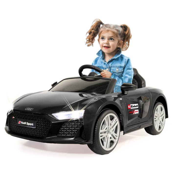 mhw24 - Wholesale Toy Car/Truck - Kids - Ride-on Audi R8 Spyder 18V black Einhell Power X-Change including starter kit