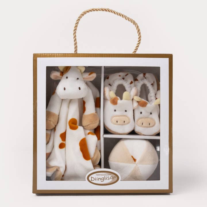 Teddykompaniet - Wholesale Stuffed/Plush Toy - Kids & Baby - Diinglisar, Gift Set, Cow0