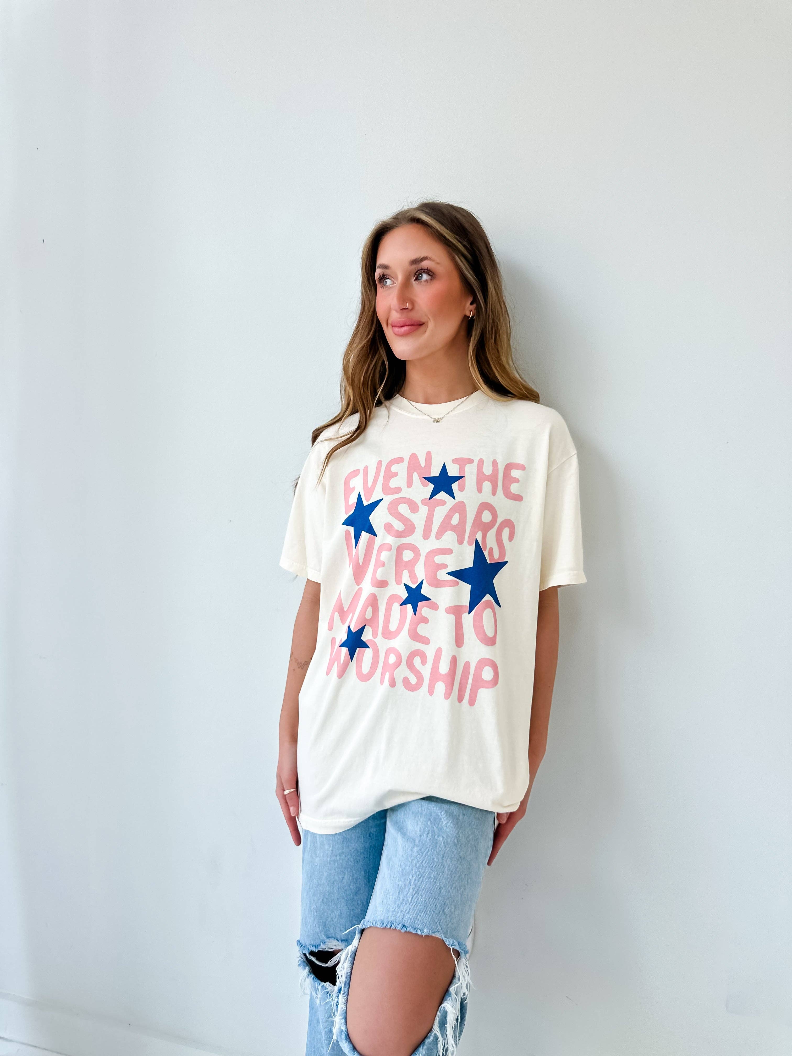 Ivory Even The Stars Tee for wholesale on Faire2