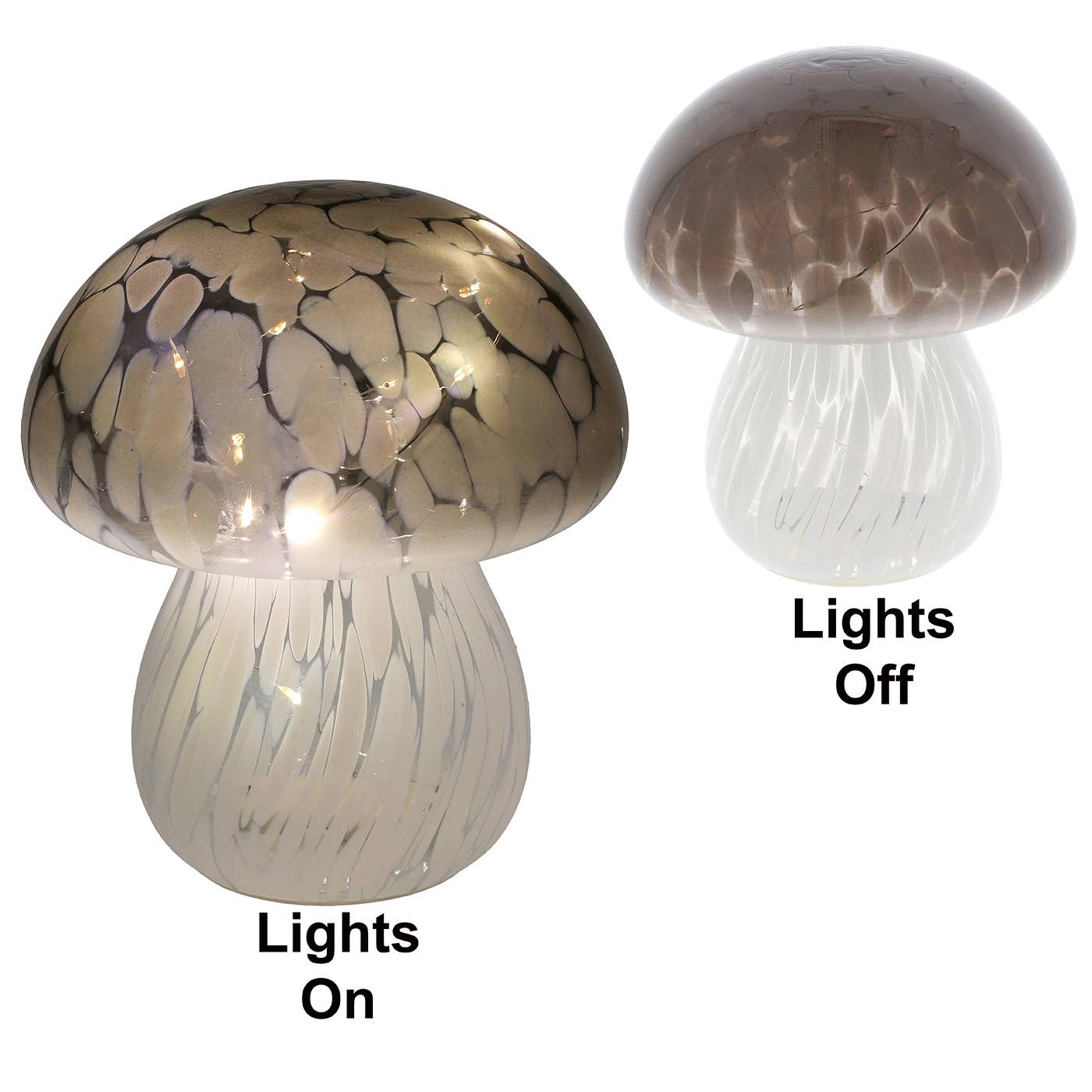 Joe Davies - Wholesale Accent/Desk Lamp - Handblown LED Mushroom Grey0