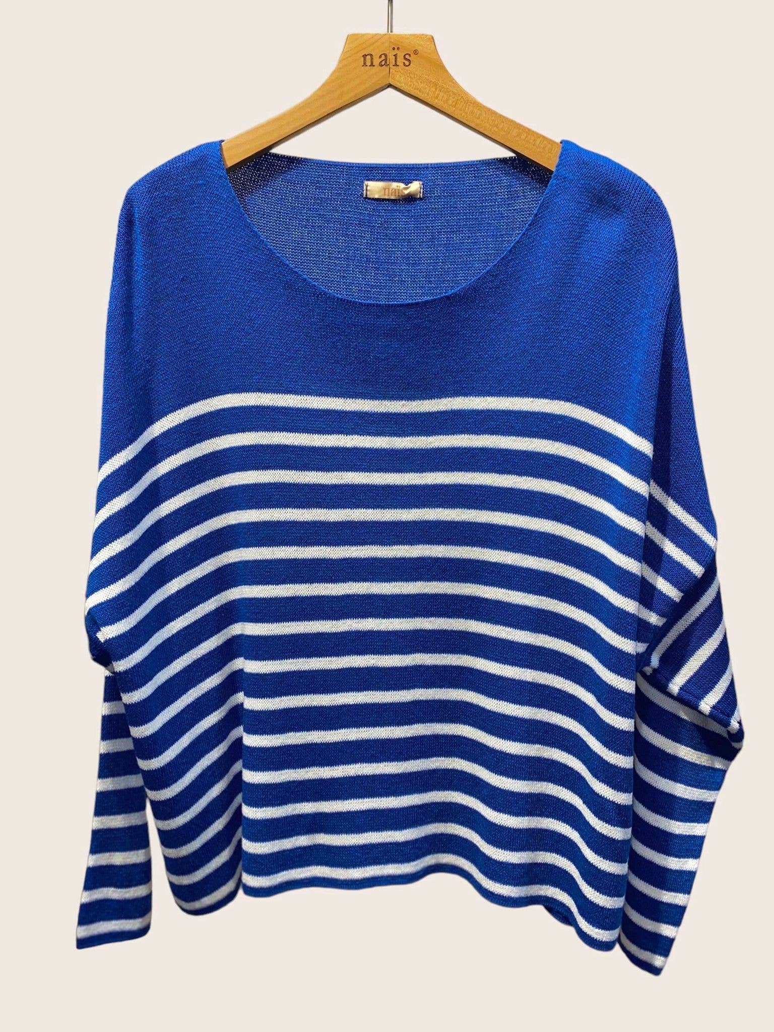 NAÏS PARIS - Vente Pull en maille – femme - PULL COL ROND A RAYURES9