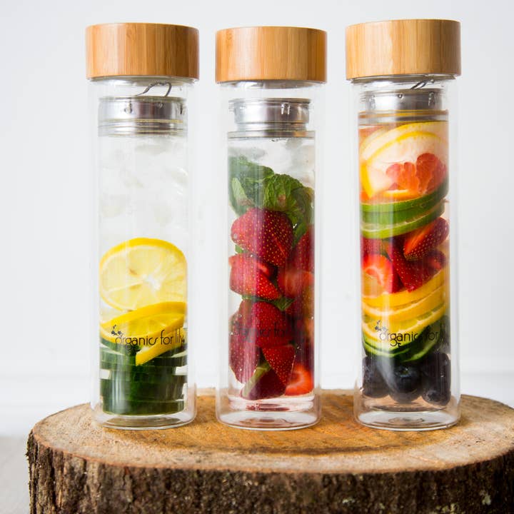 Organics for lily - Wholesale Tea pot - Glass Tea Bottle 400mL3