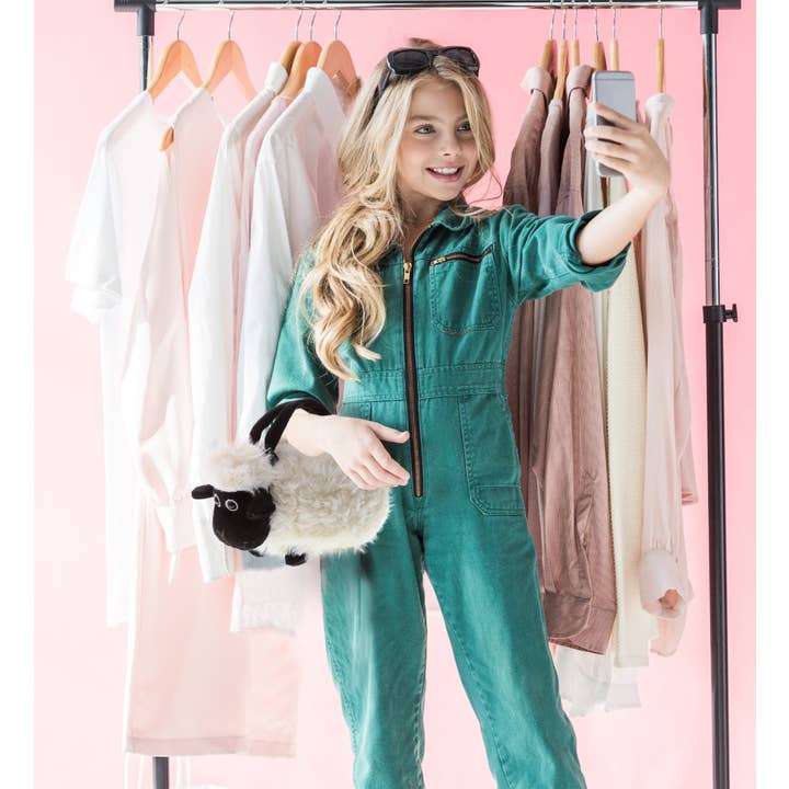 Cota Global - Wholesale Stuffed/Plush Toy - Kids & Baby - Super-Soft Plush Hand Bag - Black Nose Sheep5