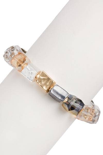 SAACHI - Wholesale Beaded Bracelet - Faceted Bead Stone Bracelet 5