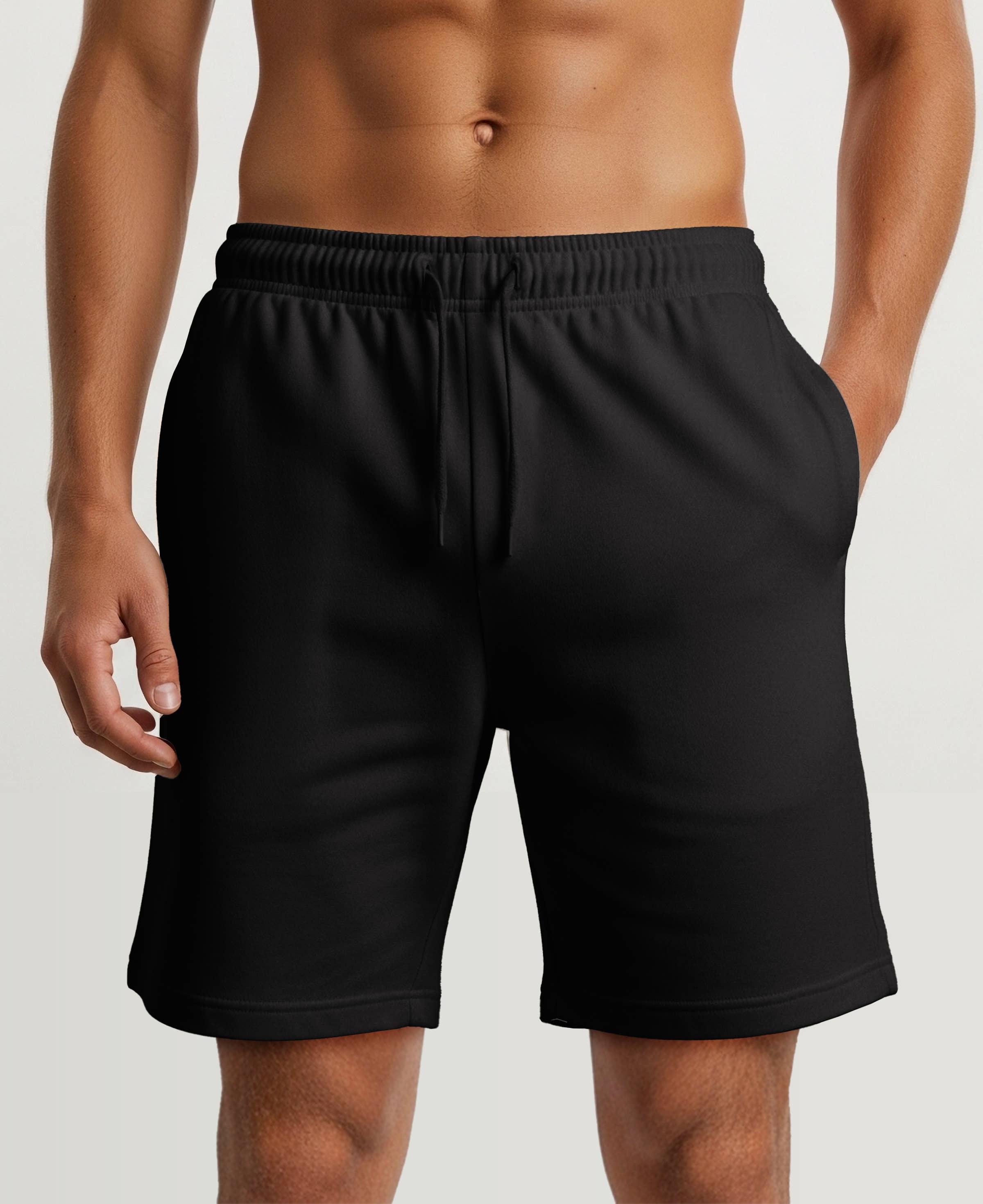 I-Wear Brands - Wholesale Athletic Shorts - Men's - Men's Cotton French Terry Drawstring Sweat Shorts3