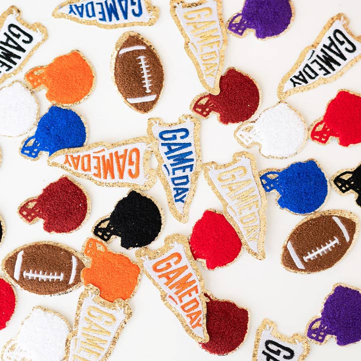 Viv&Lou - Wholesale Patch - Orange Game Day Pennant Patch1