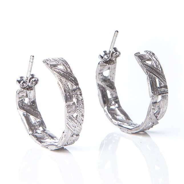 Silberne Khaizaran Kleine Creolen für den Großhandel von Alexandra Hakim