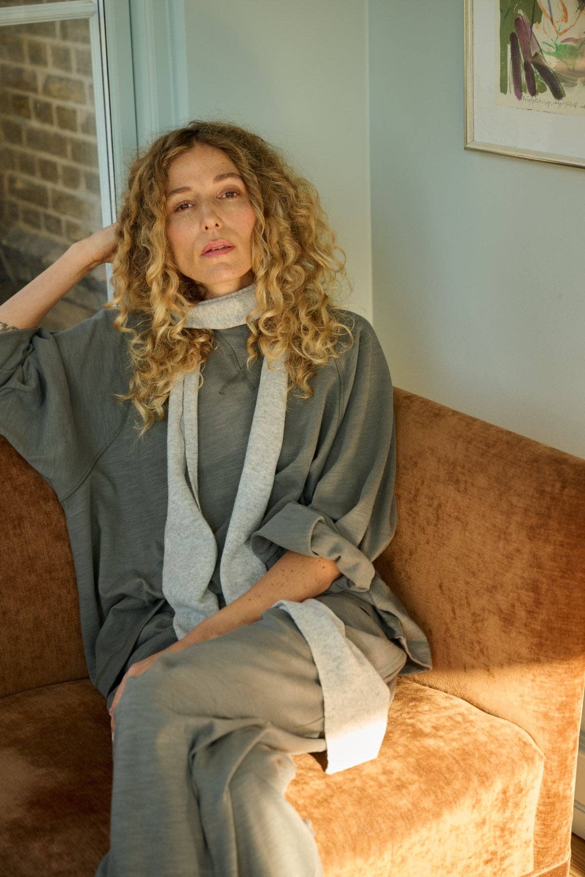 moshi moshi mind - Wholesale Sjaal - Dames - dunne merino sjaal - lichtgrijs melange4