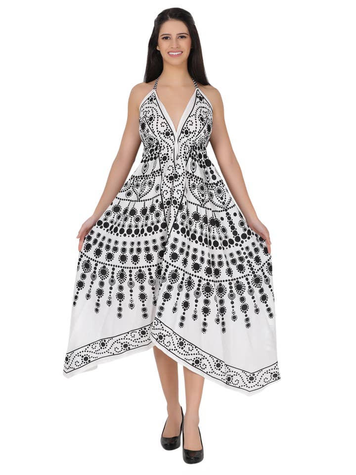 Assorted Halter Top Scarf Dress 1953 for wholesale on Faire13