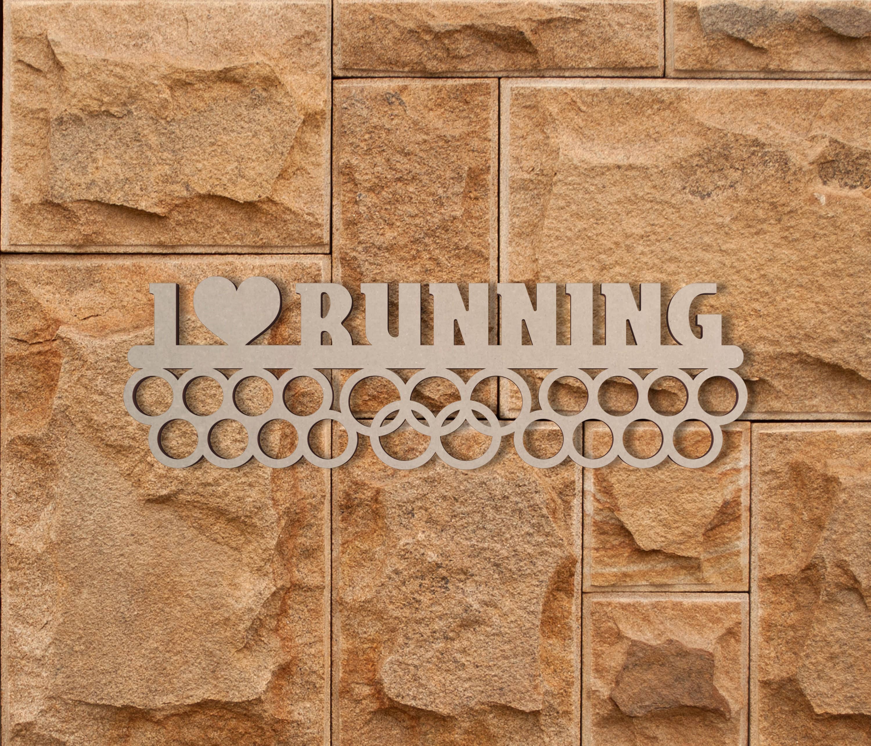 Jess and Jessica - Wholesale Wall Accent - Medal Display For Sports Medals Andteam Gift I Love Running7