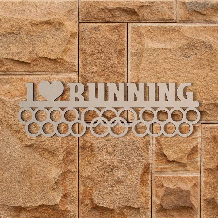 Jess and Jessica - Wholesale Dimensionele/3D-muurkunst - Medailledisplay voor sportmedailles en teamcadeau I Love Running7