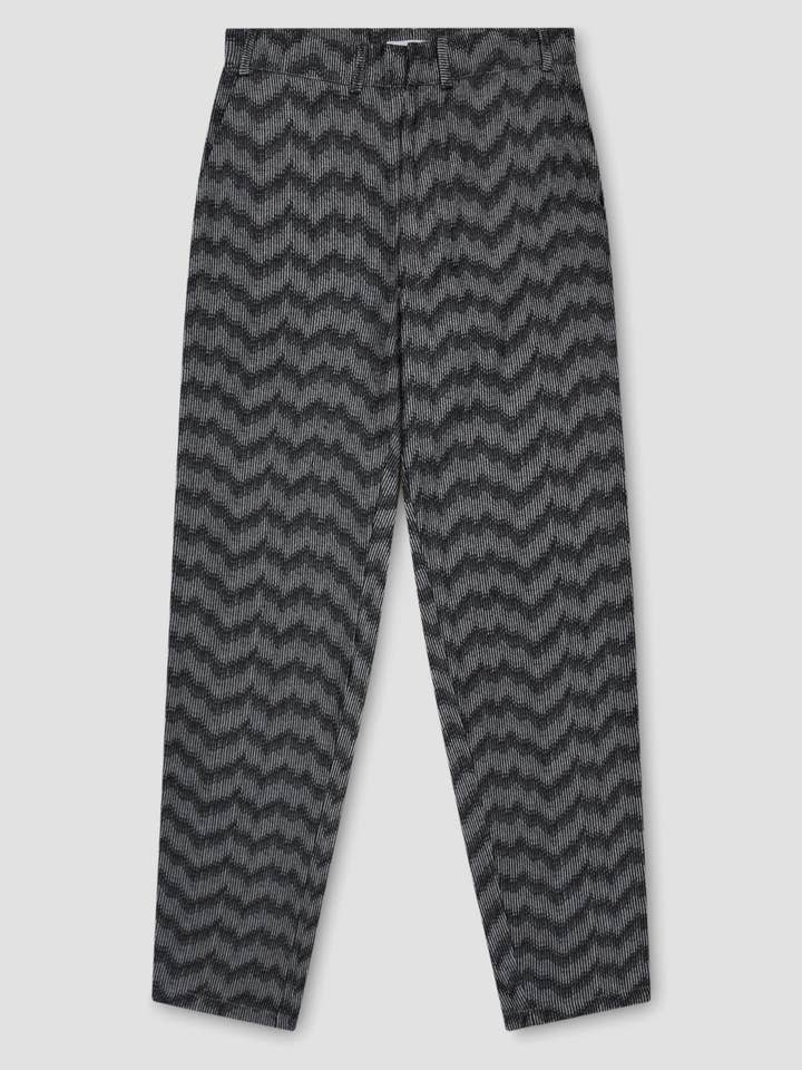 Cotton jacquard trouser for wholesale by Renée Bedell