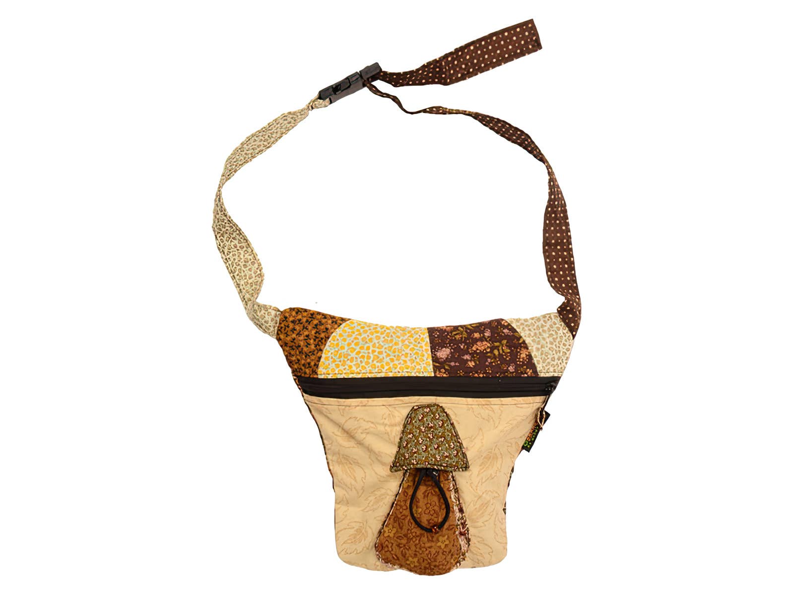 Gypsy Rose - Wholesale Belt bag – Women’s - Tour Daze Shroomalicious Patchwork Cotton Calico Hip Satchel