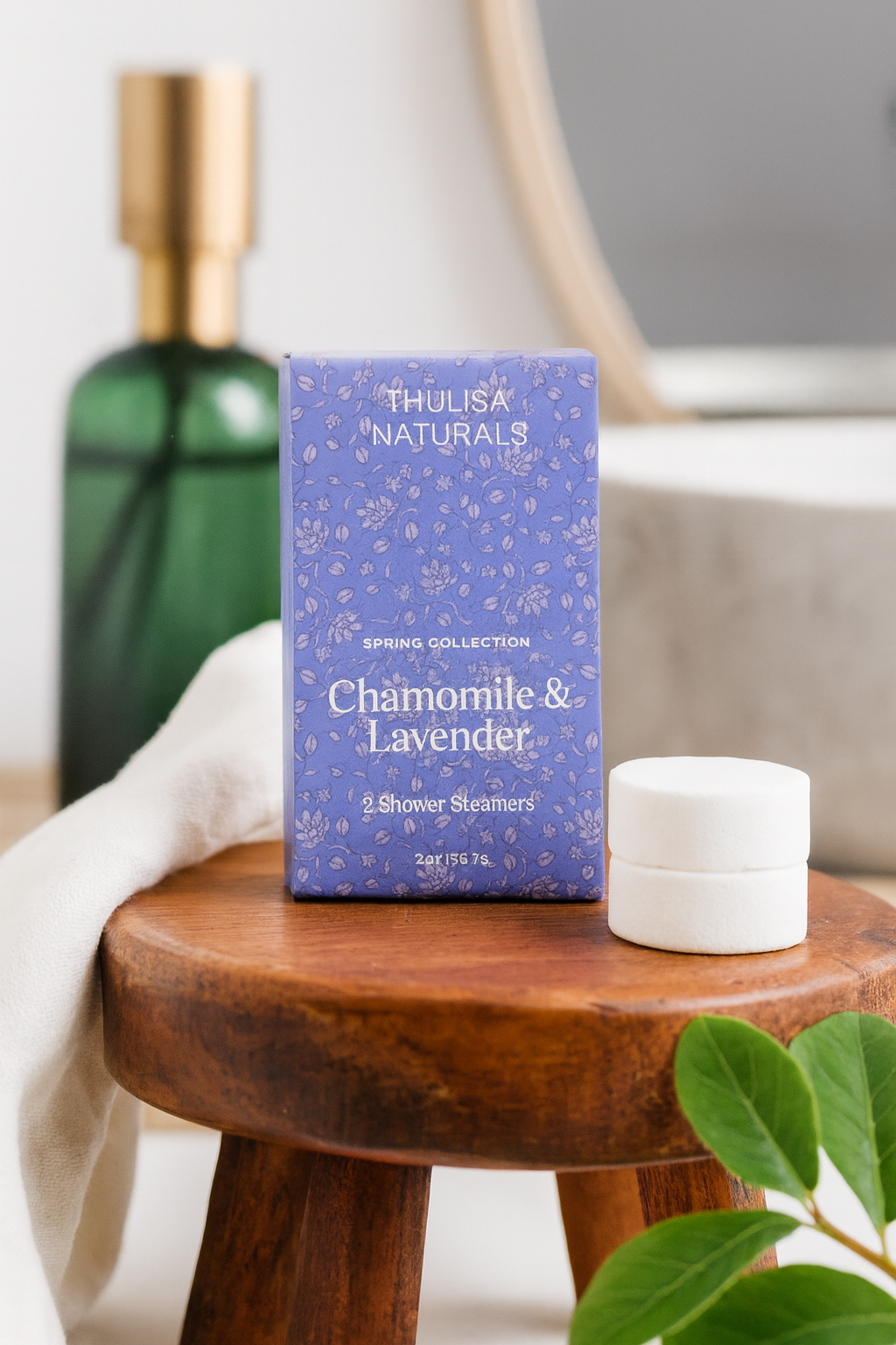 Thulisa Naturals | Bath + Body - Wholesale Shower Steamer/Bomb - Shower steamers | Lavender  Chamomile | 2 pack gift set1