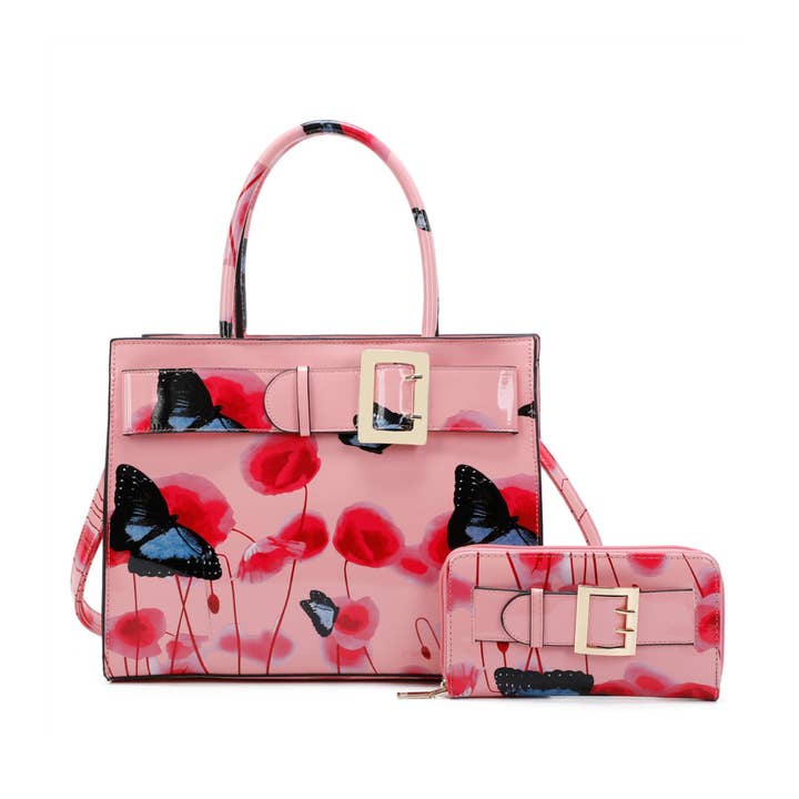 Cintura con Dettaglio di Stampa di Papavero e Farfalla in PU Lucido Papavero. e ulteriori Risultati per portafogli e cinture all'ingrosso. Resi gratuiti e termini di pagamento a 60 giorni su Faire in tendenza su Faire.