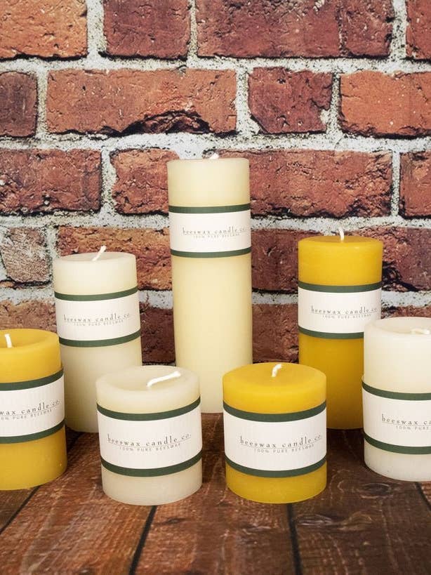 Piliers en cire d'abeille 100% ronde pour la vente par Beelite Candles
