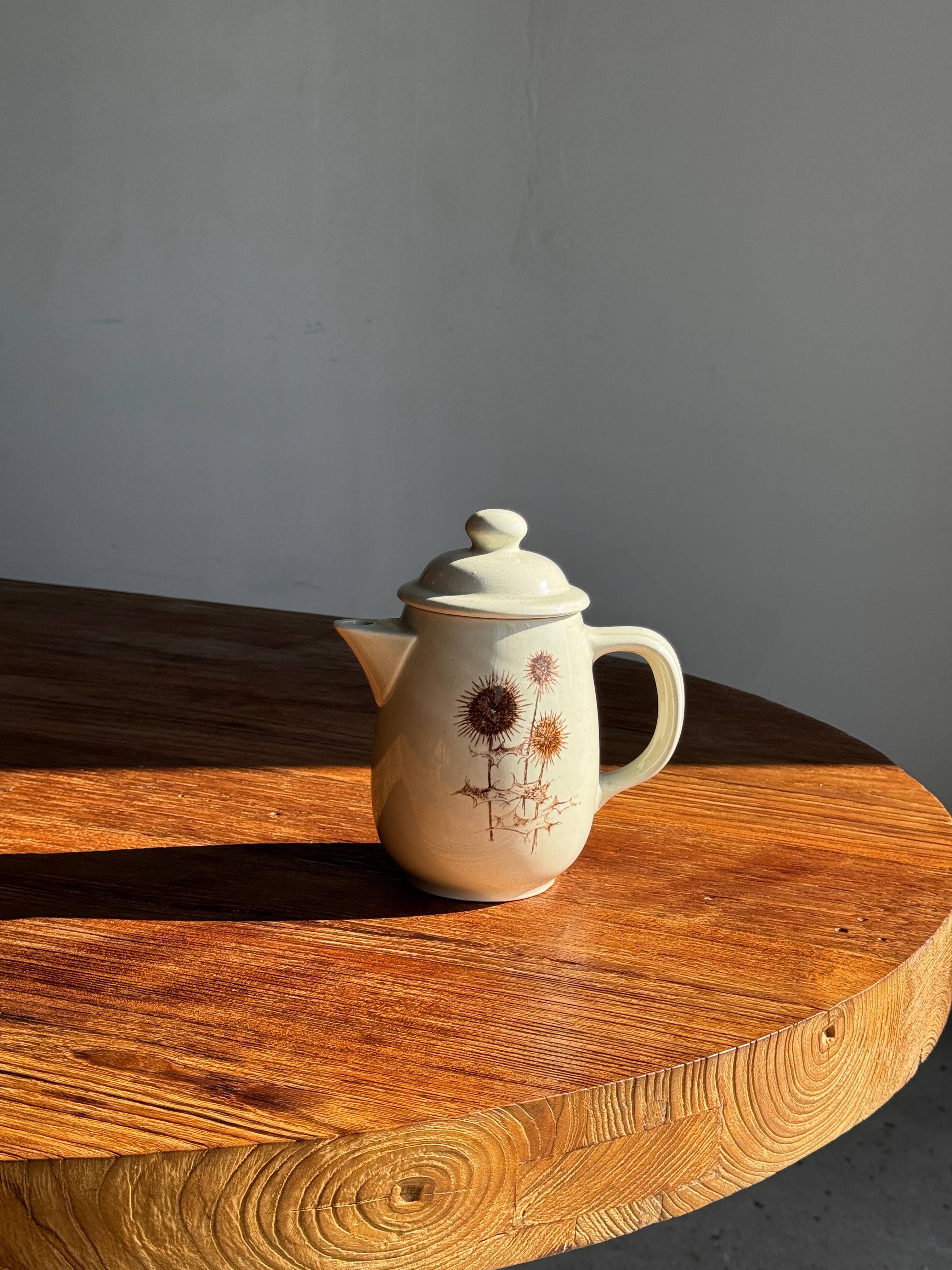 Office Objets - Wholesale Tea Pot - Sarreguemines teapot with thistle patterns H2012