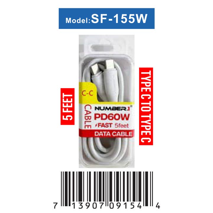 7 Star - Vendita all'ingrosso Cavo di ricarica - Cellulare Cavi e Spine Misti con Display 106 pz Articolo#YJZ-117