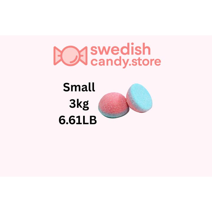 Vidal Blueberry/Raspberry Bombs 3kg/6.61lb for wholesale by Swedish Candy.Store - Swedish Candy