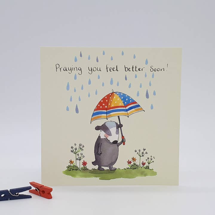 Forget-me-not Christian Cards - Wholesale Get Well Card - Feel Better Soon Card