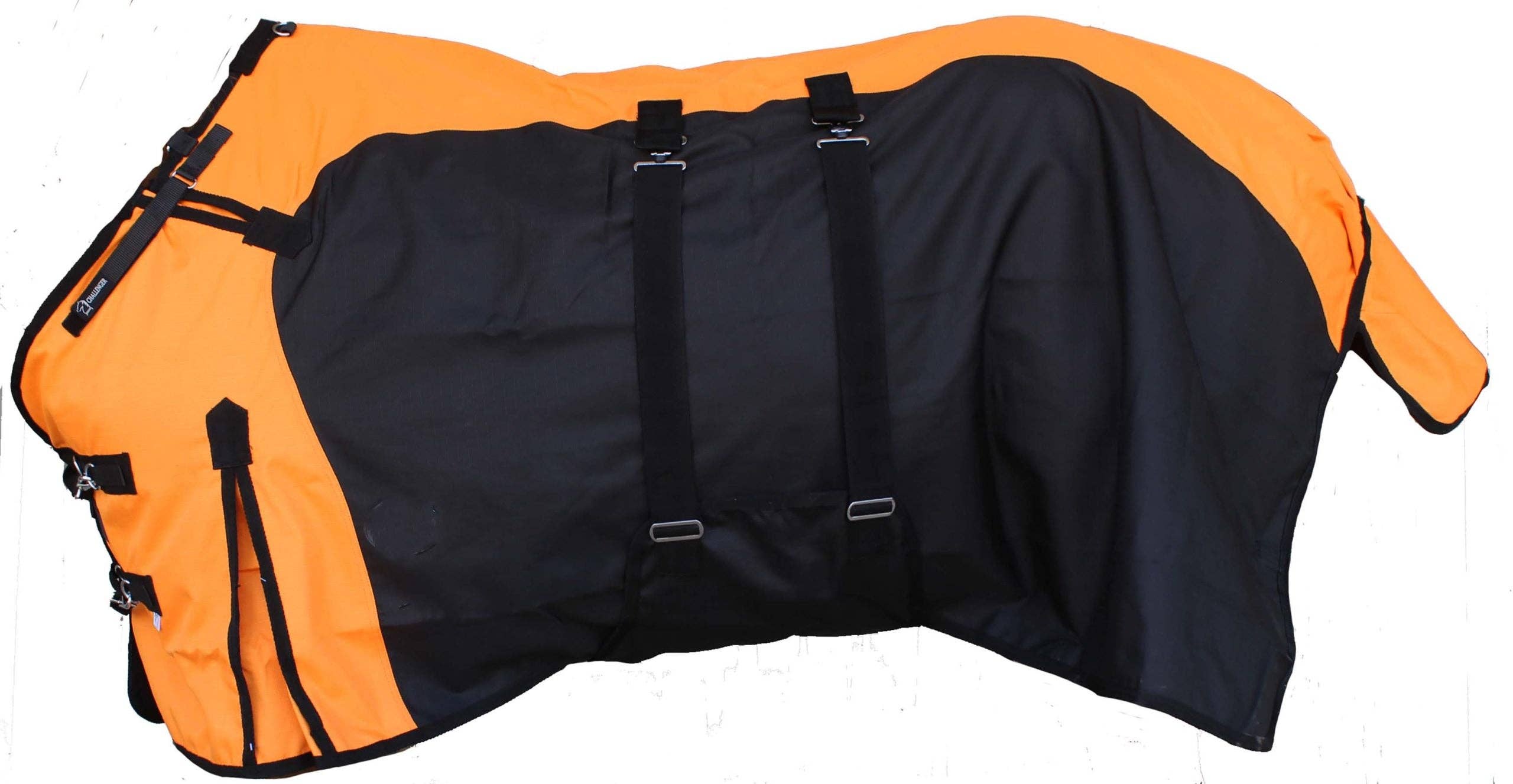 Smart Horse Gear - Vente Équipement d’équitation - Couverture Epic Turnout épaisse 1200D Ripstop orange et noire1