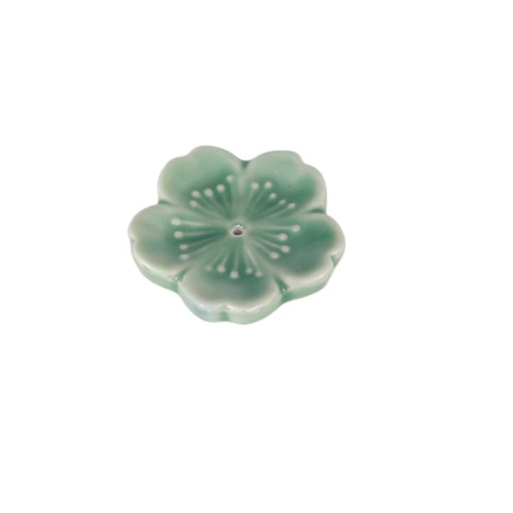 Urban Tokyo - Wholesale Incense holder - Sakura Cherry Blossom Incense Holder 2 inch Green (50/500)