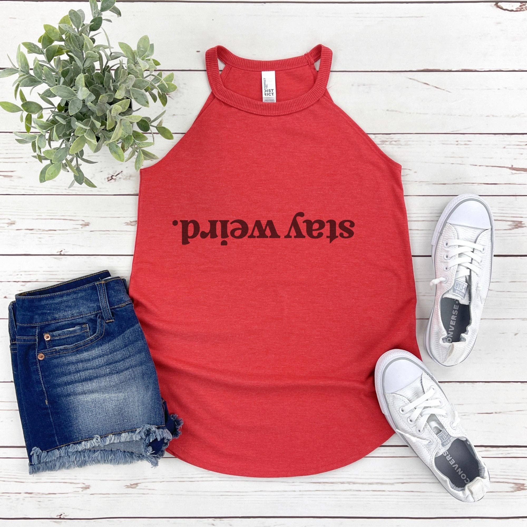 Trendznmore - Modern Graphic Apparel - Wholesale Tank Top - Women's - Stay Weird Funny Rocker Tank4