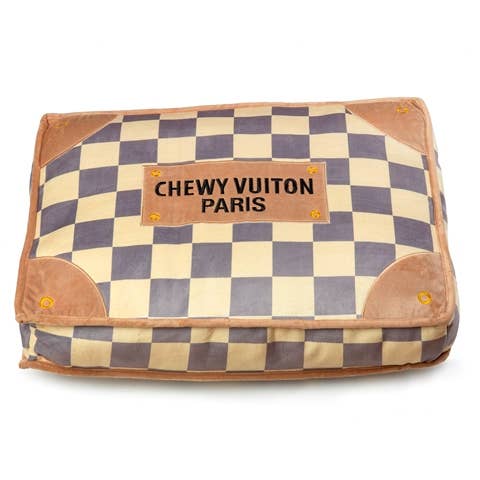 Haute Diggity Dog - Wholesale Pet Bed - Dog - Checker Chewy Vuiton Bed Soft, Washable Dog Bed