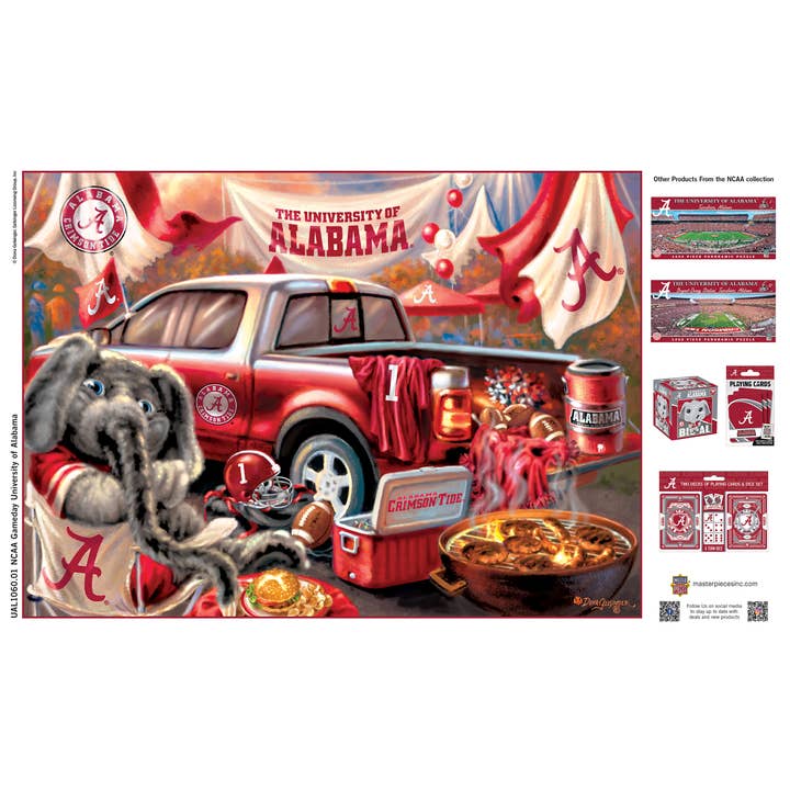 Masterpieces Puzzles - Wholesale Puzzle - Adult - Alabama Crimson Tide - Gameday 1000 Piece Puzzle3