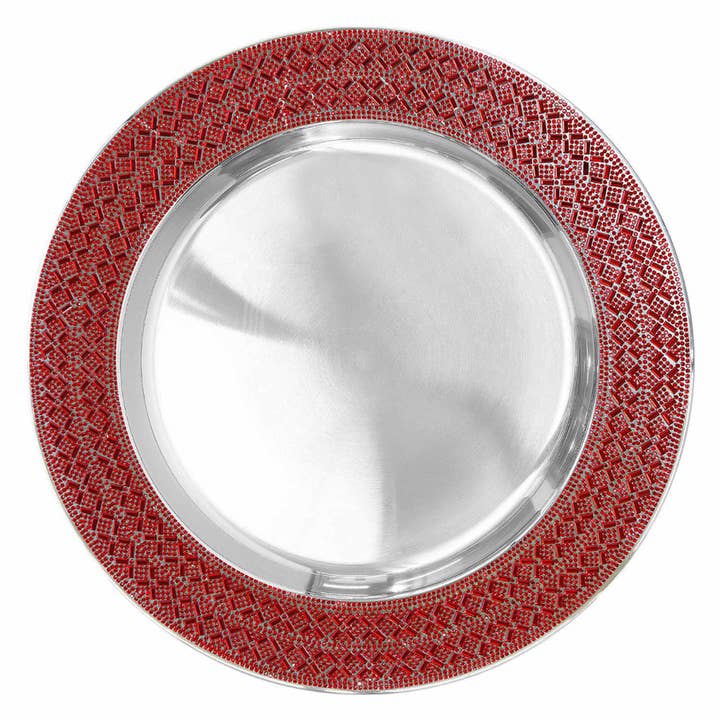 Sparkles Home - Wholesale Charger Plate - Madison Avenue Rhinestone Charger Plate