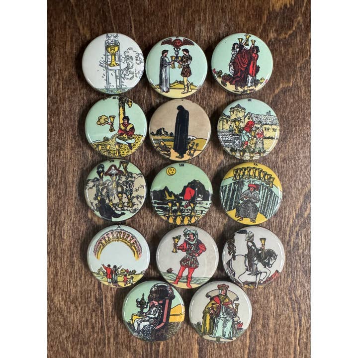 The Button Girl - Wholesale Lapel Pin/Button - Tarot as buttons!3
