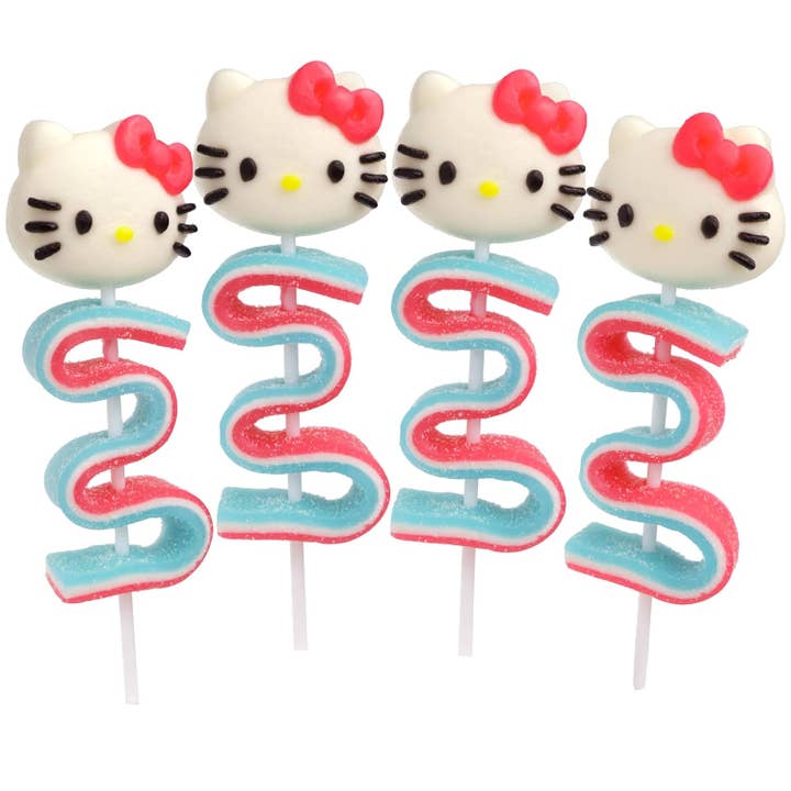 Hello Kitty Gummy Skewers, Individually Wrapped Candy, 4 Ct. for wholesale by Needzo Inc