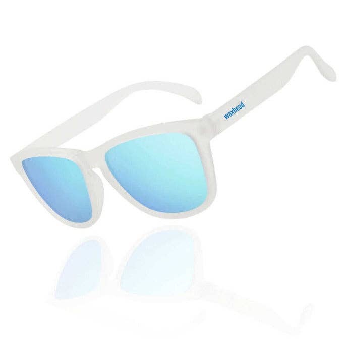 White Sunglasses Polarized – Recycled Plastic / WAHOO for wholesale by Waxhead Sun Defense