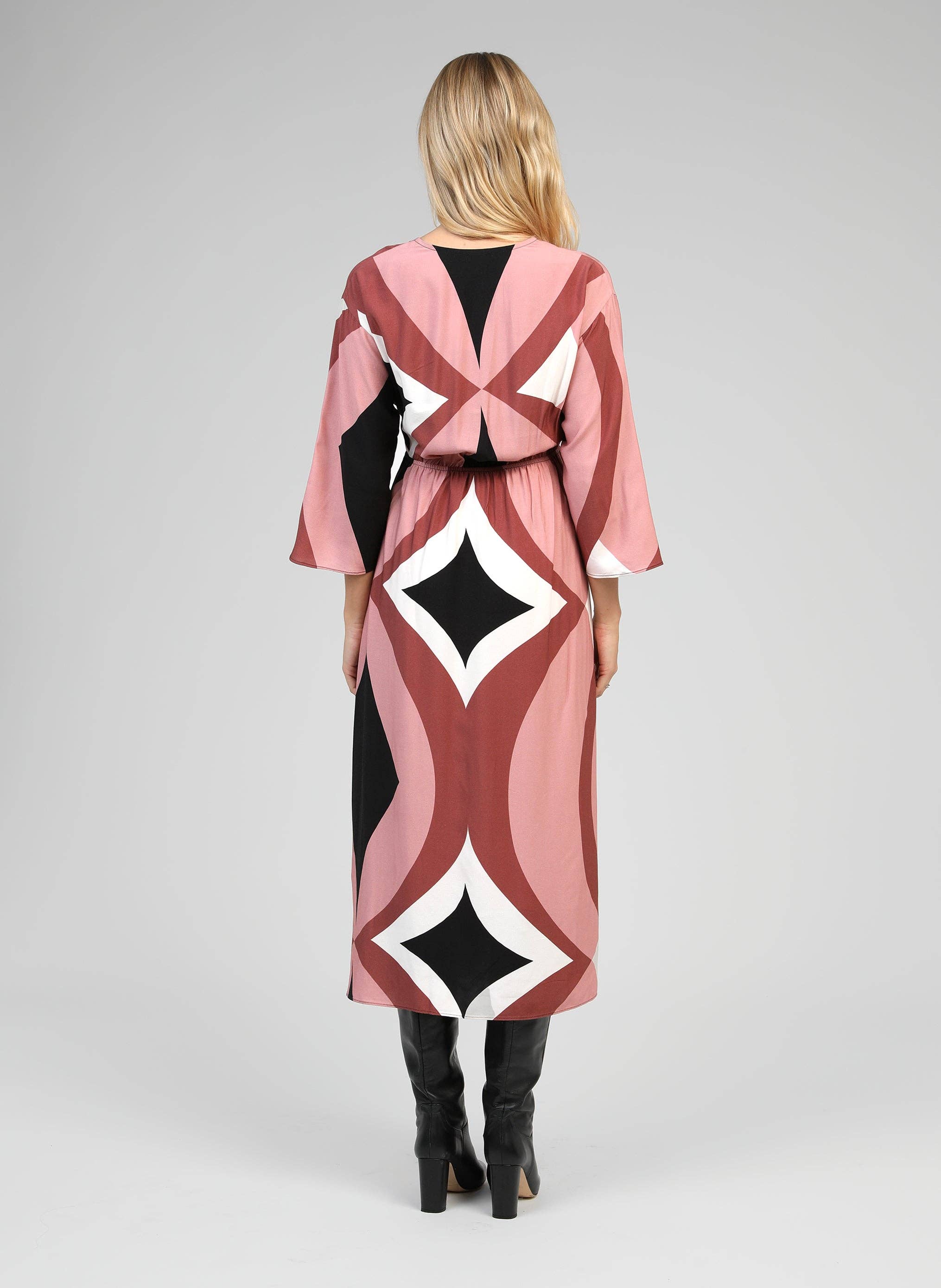 An'ge – wholesale Klänning - Dam – MASAMY midiklänning galimo rosa3