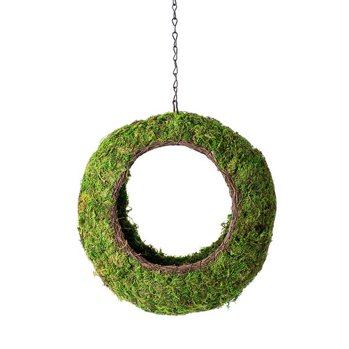 SuperMoss - Wholesale Bird feeder - Sunrise Wicker Rim Fly-Through Bird Feeder1