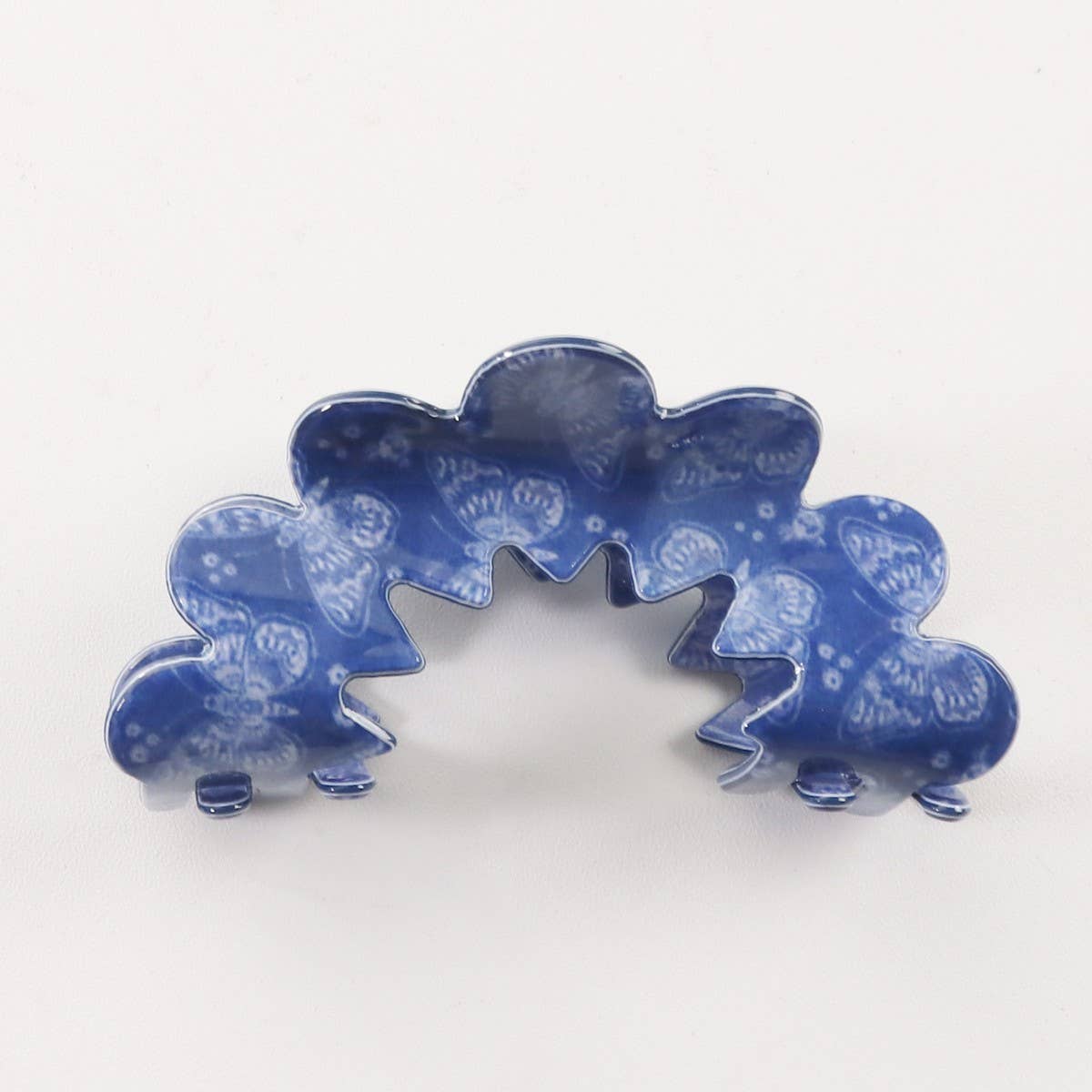 NINEXIS - Wholesale Hair Clip - Women's - CWAHA1400_SIMPLE WAVE HAIR CLAW CLIP  BLUE SET 2